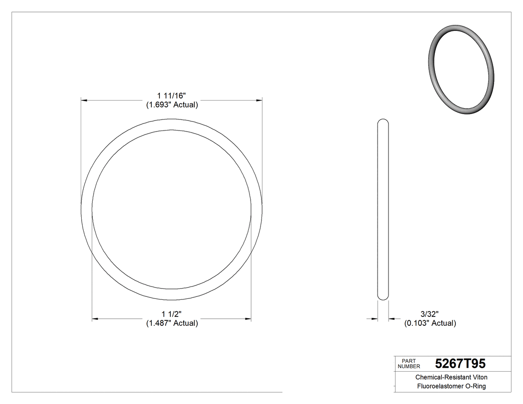 Technical drawing - 5267T95